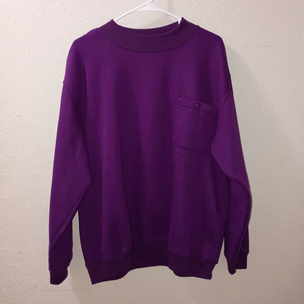 Vintage b.i. Gear Purple Crewneck Sweatshirt Size Large